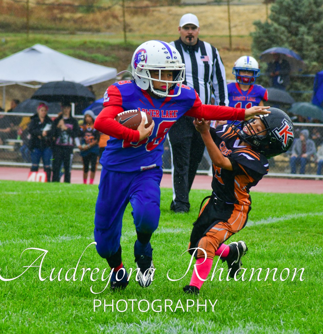 The Lower Lake pee wees shut out Kelseyville 34-0 on Saturday in Lower Lake to improve to 6-1 on the season. (Photos courtesy of Audreyona Rhiannon Photography)